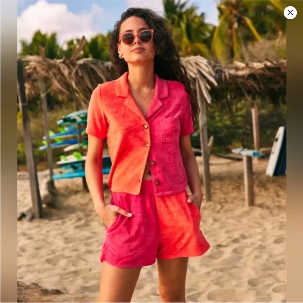 SET Marine Layer Terry Out Resort Shirt + Short